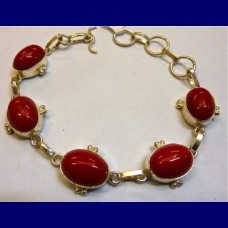 bracelet..red coral-